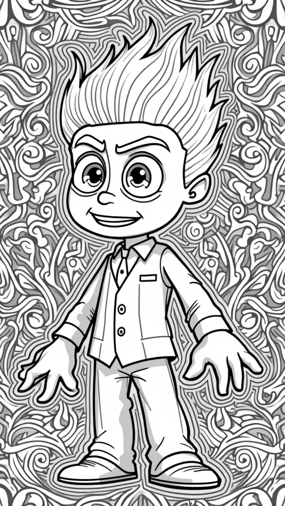 anger inside out coloring pages